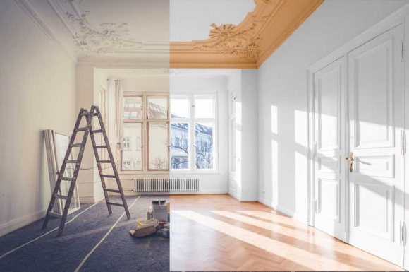 Réfection complète de peinture d'un appartement ancien - Puy-en-Velay - MATHIEU RENOVATION
