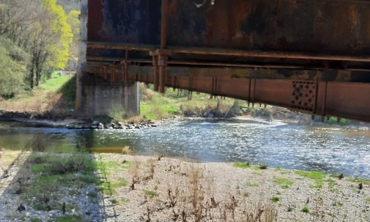 vue du pont de Parentignat à la corde