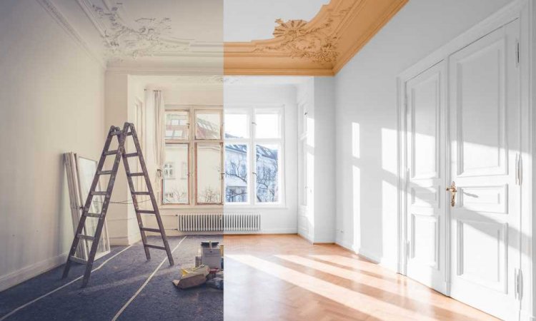 Réfection complète de peinture d'un appartement ancien - Puy-en-Velay - MATHIEU RENOVATION